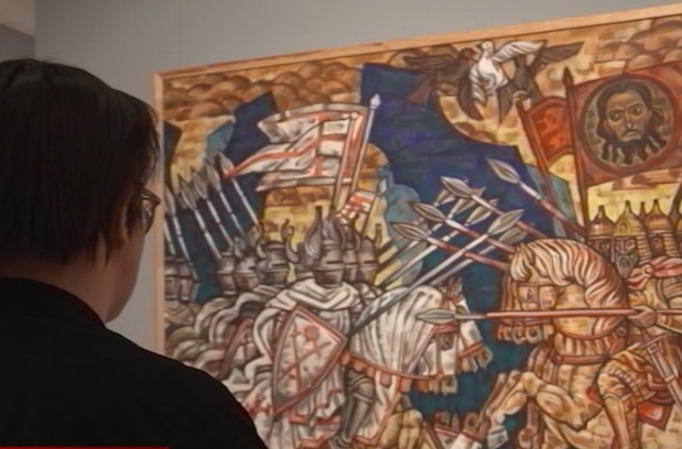 В калужском художественном музее открылась выставка, посвящённая Александру Невскому (видео)